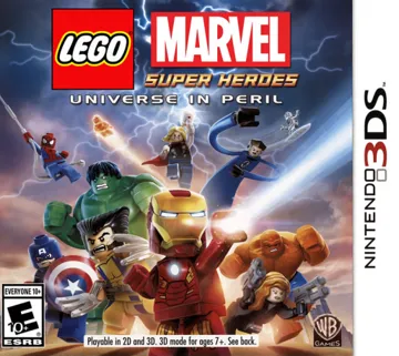 LEGO Marvel Super Heroes - Universe in Peril (USA) (En,Fr,Es,Pt) (Spanish-only Audio) box cover front
